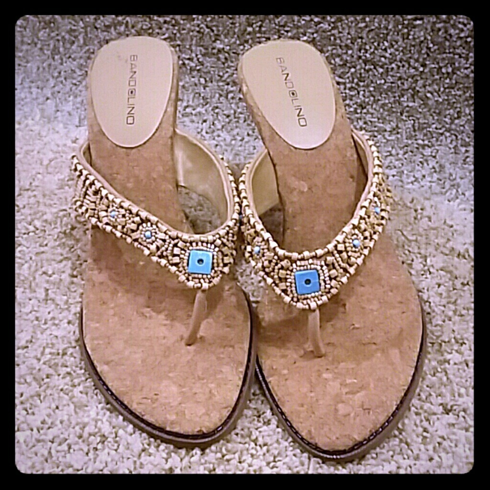 Women's Size 10 Bandolino Wedge Sandal 👠👜👝🛍👒